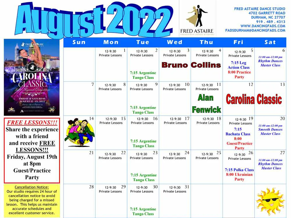 Durham Dance Calendar July 2022