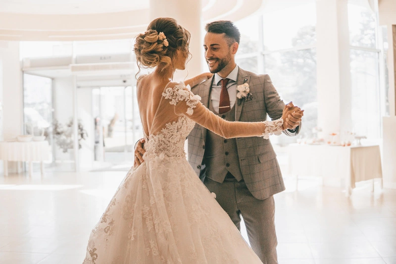 Wedding dance lessons are offered at our Durham Dance Studio