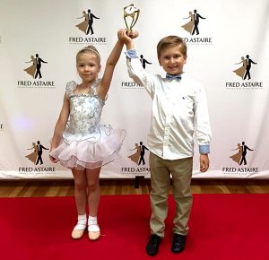 children at a ballroom dance competition